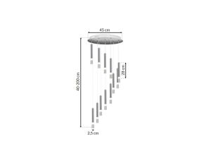 Kinkiet ścienny CUBUS z szklanym transparentnym kloszem gwint E27 10245 TK Lighting