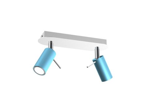 Lampa sufitowa PRESTON BLUE/WHITE 2x mini GU10 MLP7623 Milagro