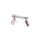 Lampa sufitowa PRESTON PINK/WHITE 2x mini GU10 MLP7627 Milagro
