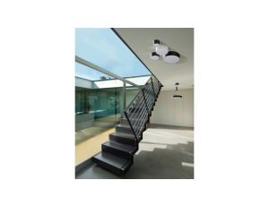 Lampa sufitowa SARA, grafitowe szklane klosze na E27, nowoczesna forma K-5195 Kaja Lighting