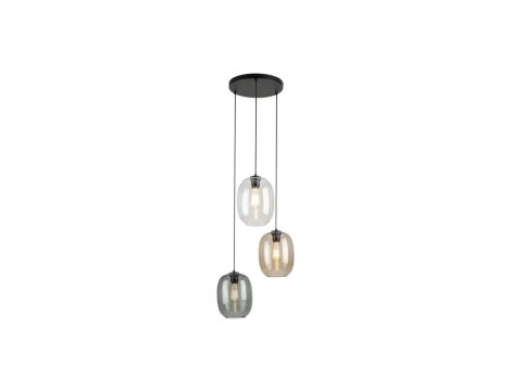 Lampa wisząca trzy kolory kloszy ELIO 5973 3xE27 szklane klosze TK Lighting
