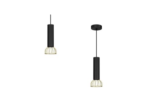 Lampa wisząca VIVIEN BLACK/GOLD 1 PŁ 4756 TK Lighting