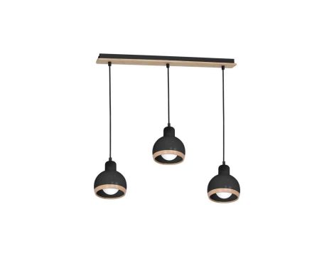 Lampa wisząca OVAL BLACK 3xE27 MLP7046 Milagro