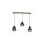 Lampa wisząca OVAL BLACK 3xE27 MLP7046 Milagro