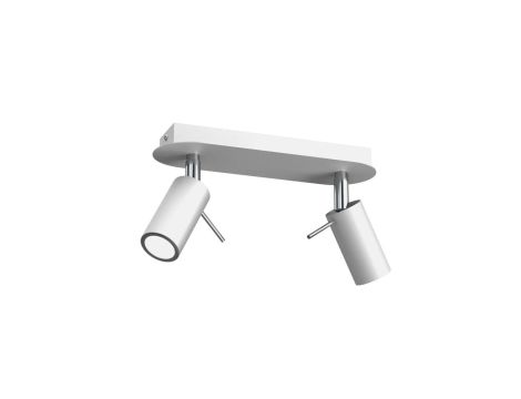 Lampa sufitowa PRESTON WHITE/CHROME 2x mini GU10 MLP7615 Milagro