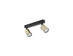 Lampa sufitowa złota 2x reflektorki na listwie TOP GOLD 5967 TK Lighting