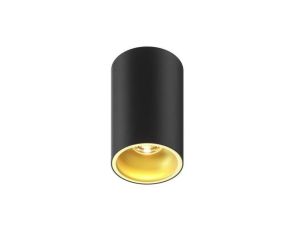 Spot tuba – lampa natynkowa DEEP kolor czarny/złoty metal, GU10 IP20 89313-N Zuma Line