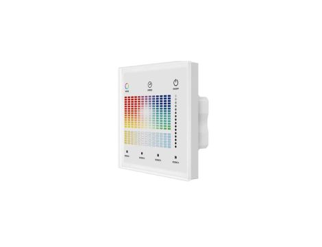 Panel LED naścienny - RGB+CCT - 1 strefowy - 230VAC - T15-S(W)