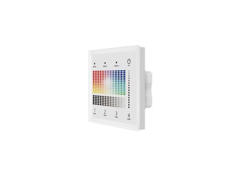 Panel LED naścienny Skydance - RGB+W - 4 strefy - DALI Bus/24V - TD4-4S(W)