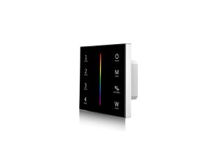 Sterownik LED naścienny Skydance - RGB+W - 1 strefowy - 12-24V DC 12A - T4-1(B)