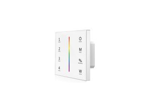 Sterownik LED naścienny Skydance - RGB+W - 1 strefowy - 12-24V DC 12A - T4-1(W)