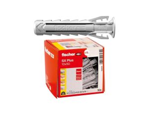Kołki rozporowe uniwersalne SX Plus 10x50mm do wszystkich pełnych materiałów FISCHER 50szt