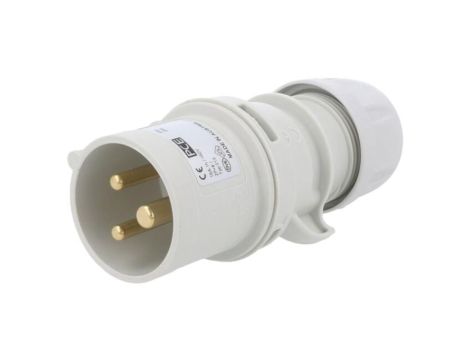 013-1 Złącze zasilające AC, wtyk męski, 16A/50VAC, IP44
