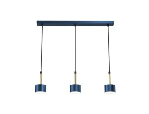 Lampa wisząca ARENA BLUE/GOLD 3xGX53 MLP7773 Milagro