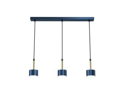 Lampa wisząca ARENA BLUE/GOLD 3xGX53 MLP7773 Milagro