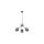 Lampa wisząca ZULIA 3 - punktowa Grafit lustrzany 5748 TK Lighting