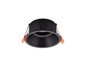 Oczko Sufitowe Podtynkowe Okrągłe Ruchome 1xGU10 IP20 Czarny MLOS7240 Milagro