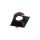 Oczko Sufitowe Podtynkowe Kwadratowe Ruchome 1xGU10 IP20 Czarny MLOS7242 Milagro