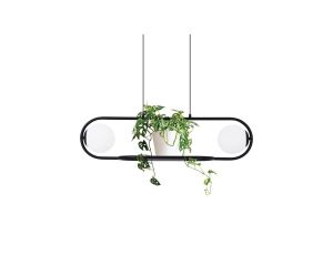 Lampa wisząca FINESTRA szklane klosze, funkcja kwietnika K-4961 Kaja Lighting