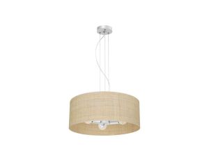 Lampa wisząca MARSHALL WHITE / RATTAN 3xE27 MLP7490 Milagro