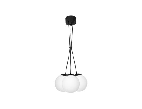Lampa sufitowa MONTI, czarna listwa z regulowanymi reflektorkami K-4727 Kaja Lighting