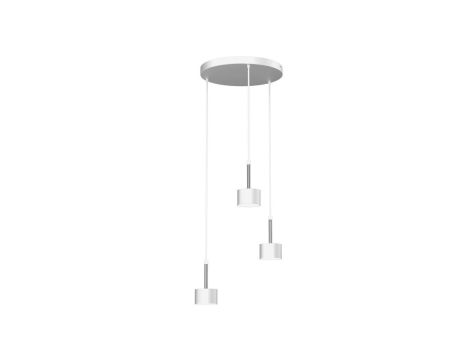Lampa wisząca ARENA WHITE/SILVER 3xGX53 MLP7780 Milagro