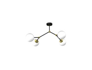 Lampa sufitowa JOY BLACK / GOLD 4xE14 MLP7461 Milagro