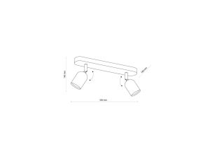 Lampa sufitowa JOKER GREEN/GOLD 3xGU10 MLP7719 Milagro