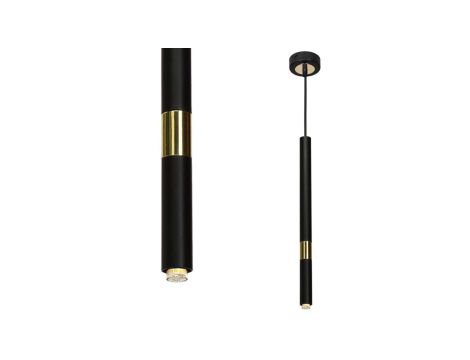 Lampa wisząca MONZA BLACK / GOLD 1xG9 8W MLP6333 Milagro