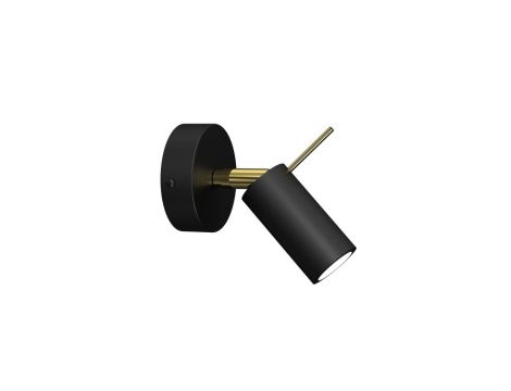 Kinkiet PRESTON GOLD/BLACK 1x mini GU10 MLP7634 Milagro