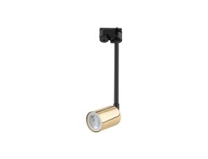 Lampa reflektor na szynę TRACER 1 obwodowy Czarny / złoty 4920 TK Lighting