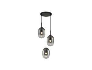 Lampa wisząca ALIAS BLACK 3xE14 koło ML0320 Milagro