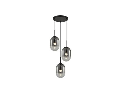 Lampa wisząca ALIAS BLACK 3xE14 koło ML0320 Milagro