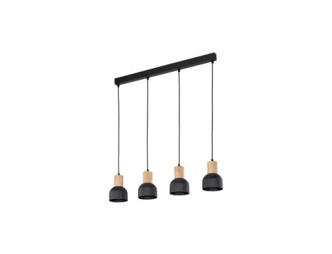Lampa wisząca CAIRO kolor Czarny / jasne drewno 4896 TK Lighting