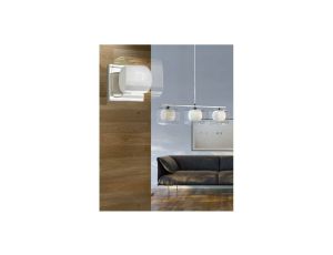 Lampa wisząca ARTON na E27, mleczne białe klosze szkło K-4966 Kaja Lighting