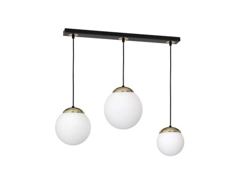 Lampa wisząca SPARTA BLACK / GOLD 3xE14 MLP6500 Milagro