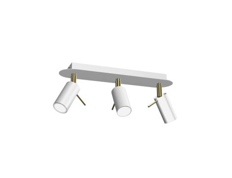 Lampa sufitowa PRESTON GOLD/WHITE 3x mini GU10 MLP7632 Milagro