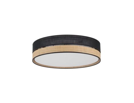 Lampa sufitowa czarna plafon 45cm średnicy PAGLIA NEW BLACK 4xE27 4763 TK Lighting