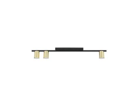 Lampa sufitowa LOGAN BLACK/GOLD na GU10 3 PŁ 5672 TK Lighting