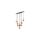 Lampa wisząca z brązowymi elementami i bursztynowymi kloszami ESTERA 6149 9xG9 TK Lighting