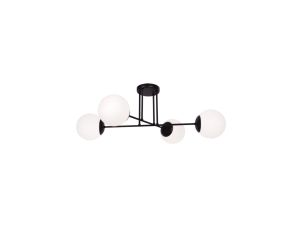 Lampa sufitowa SAVOY cztery mleczne szklane klosze kule K-4924 Kaja Lighting