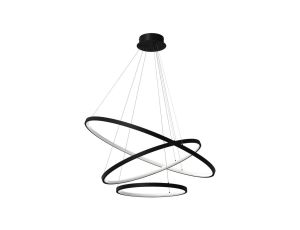 Lampa wisząca ROTONDA BLACK 93W LED ML7945 Milagro