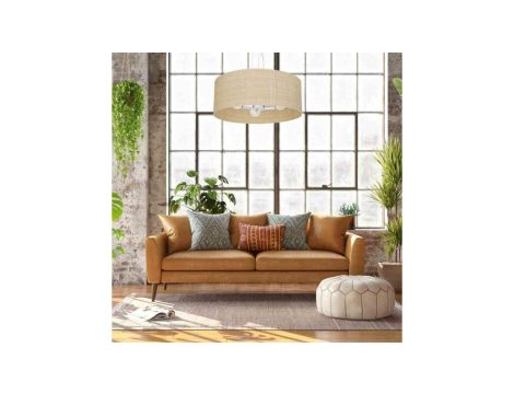 Lampa podłogowa 145cm z abażurem w kolorze lnu GRAND 16007 TK Lighting