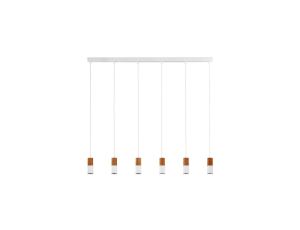 Lampa wisząca ELIT WHITE/WOOD 6308 TK Lighting