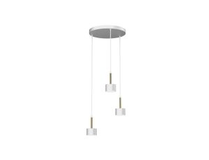 Lampa wisząca ARENA WHITE/GOLD 3xGX53 MLP7756 Milagro