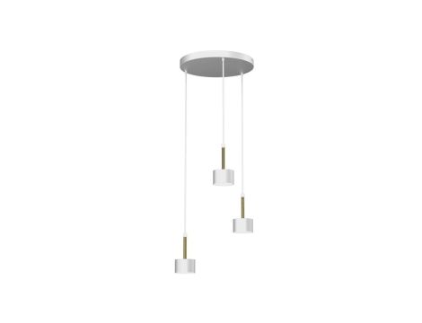 Lampa wisząca ARENA WHITE/GOLD 3xGX53 MLP7756 Milagro
