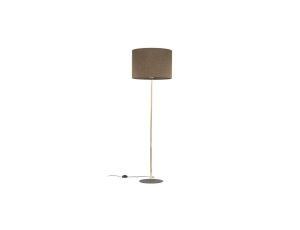 Lampa podłogowa z elegancką, złotą nogą UMBERTO E27 brązowy klosz 16031 TK Lighting