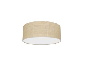 Lampa sufitowa MARSHALL WHITE / RATTAN 2xE27 MLP7487 Milagro