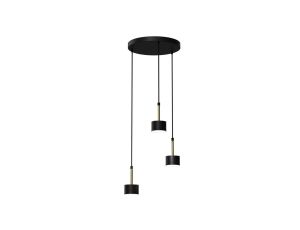 Lampa wisząca ARENA BLACK/GOLD 3xGX53 MLP7762 Milagro