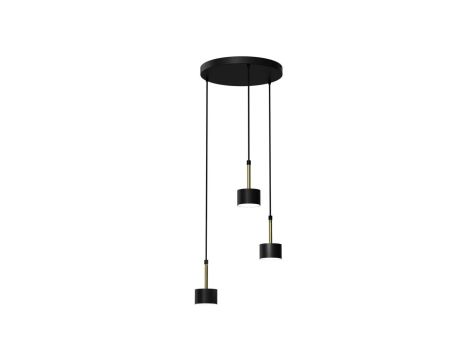 Lampa wisząca ARENA BLACK/GOLD 3xGX53 MLP7762 Milagro
